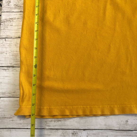 VTG CHAPS Ralph Lauren Men Navy/Mustard Yellow V-Neck Long Sleeve T-Shirt - Picture 7 of 8